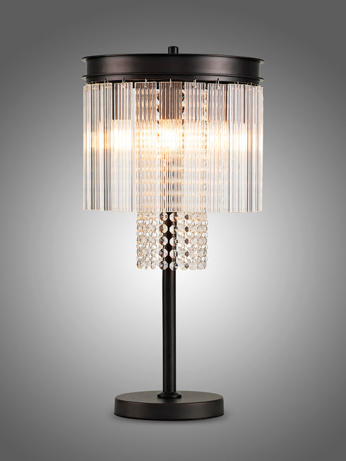 Burnaby Table Lamp 6 Light Brown Oxide